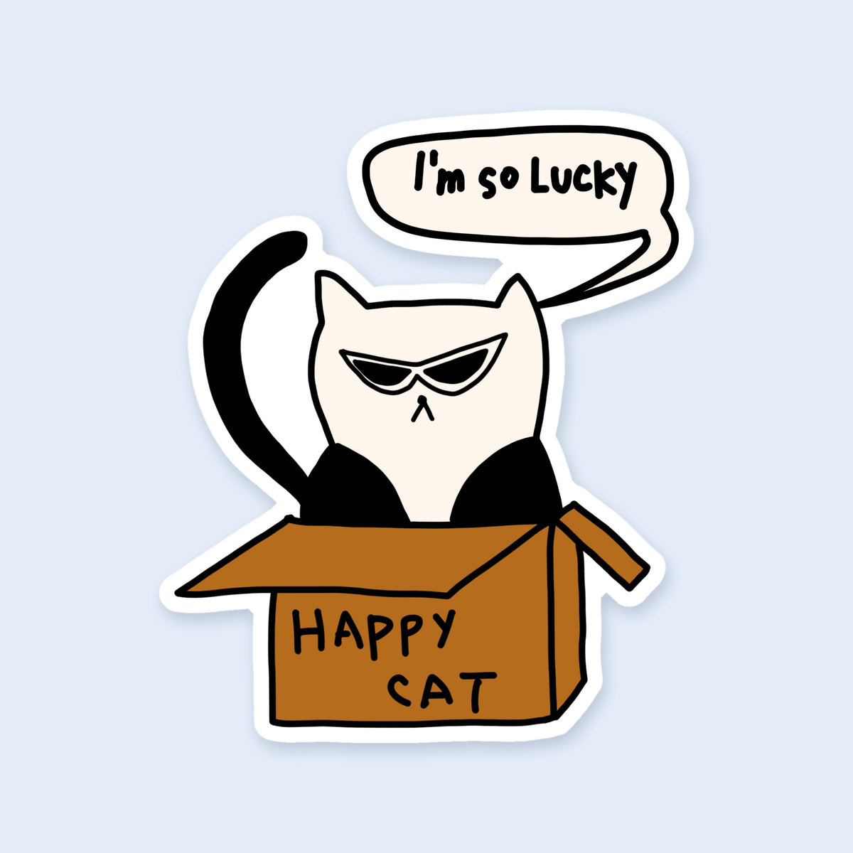 I'm So Lucky Sticker
