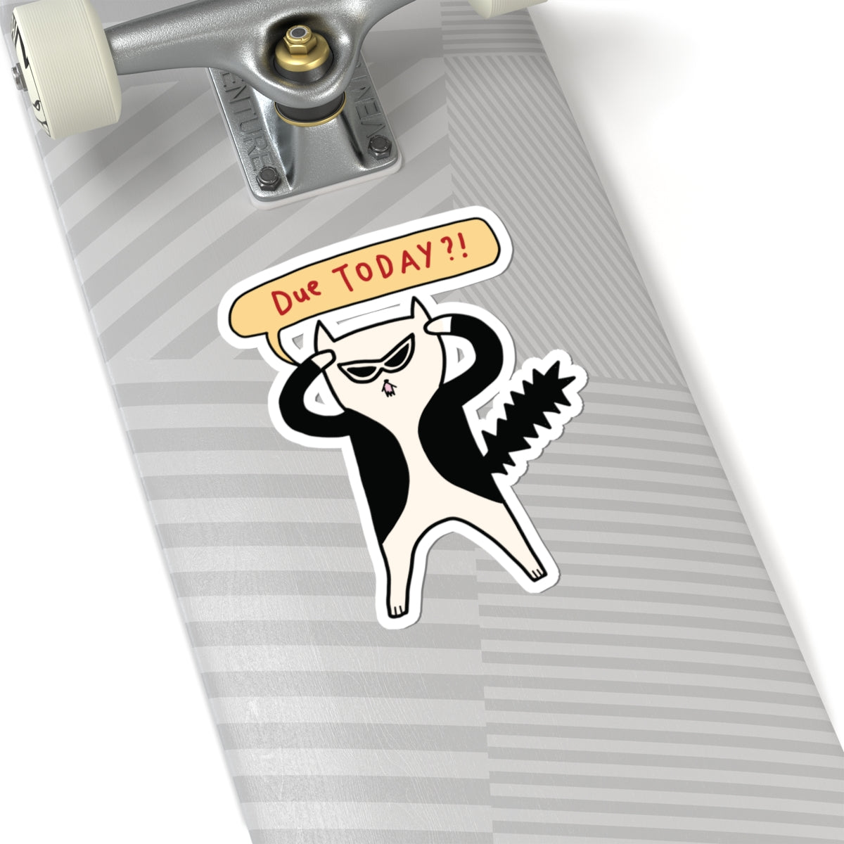 Due Today Sticker