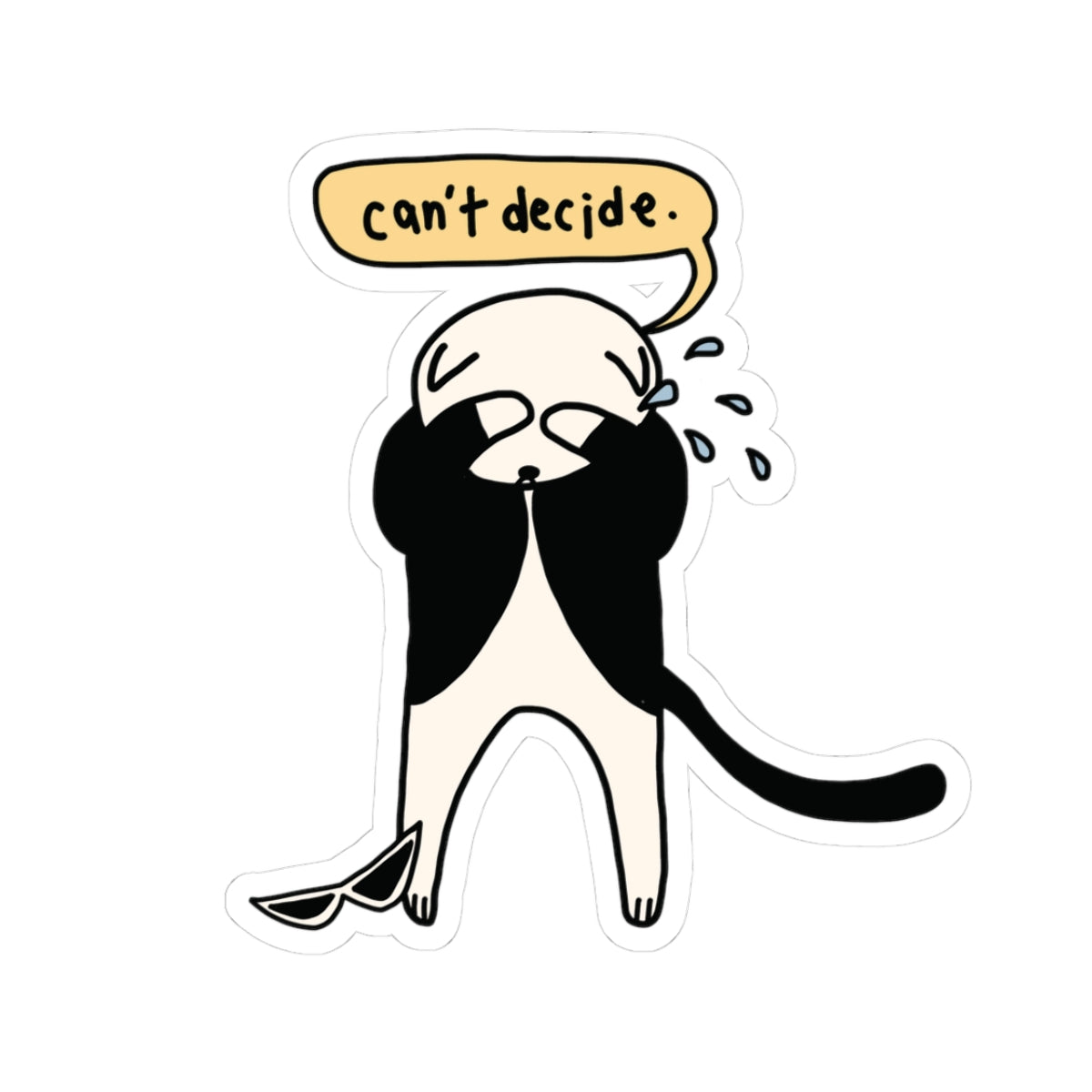 Can't Decide Sticker