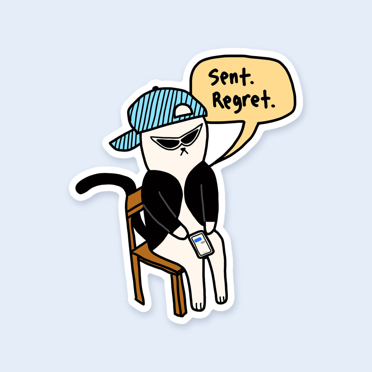 Sent Regret Sticker
