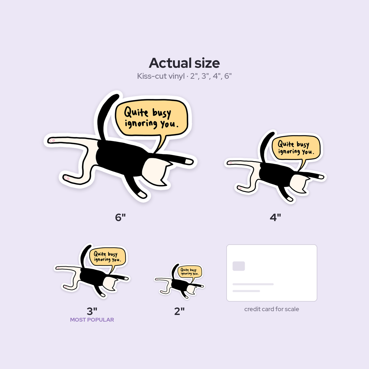 Quite Busy Ignoring You Sticker