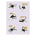 Lazy Cat Sticker Sheet