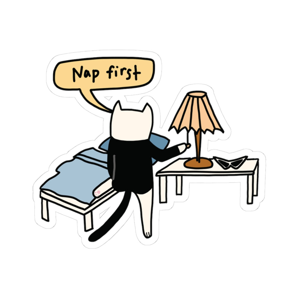 Nap First Sticker