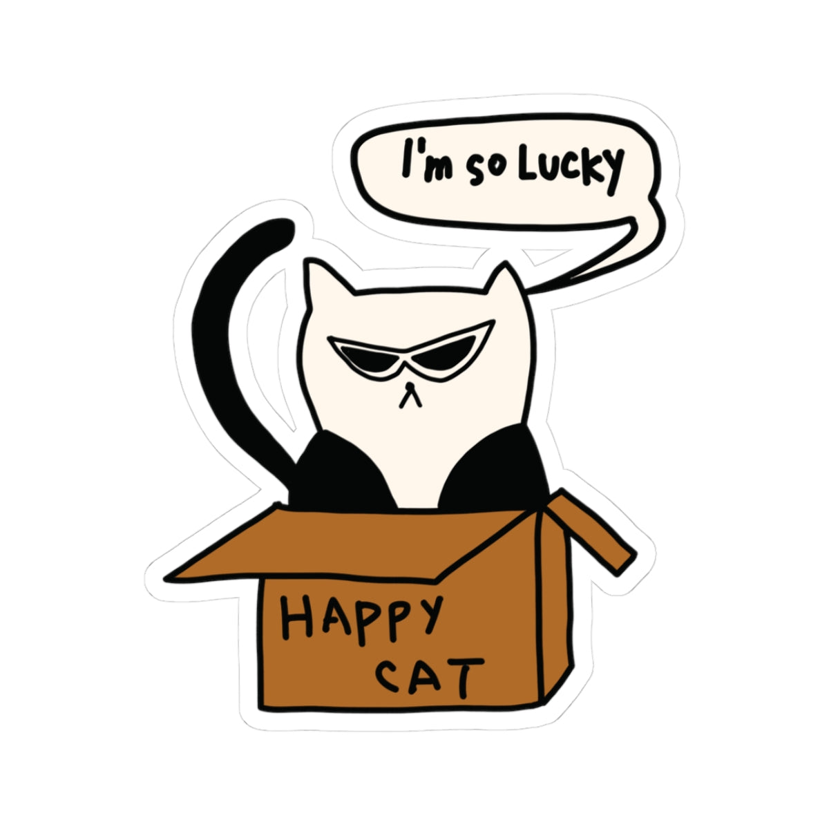 I'm So Lucky Sticker