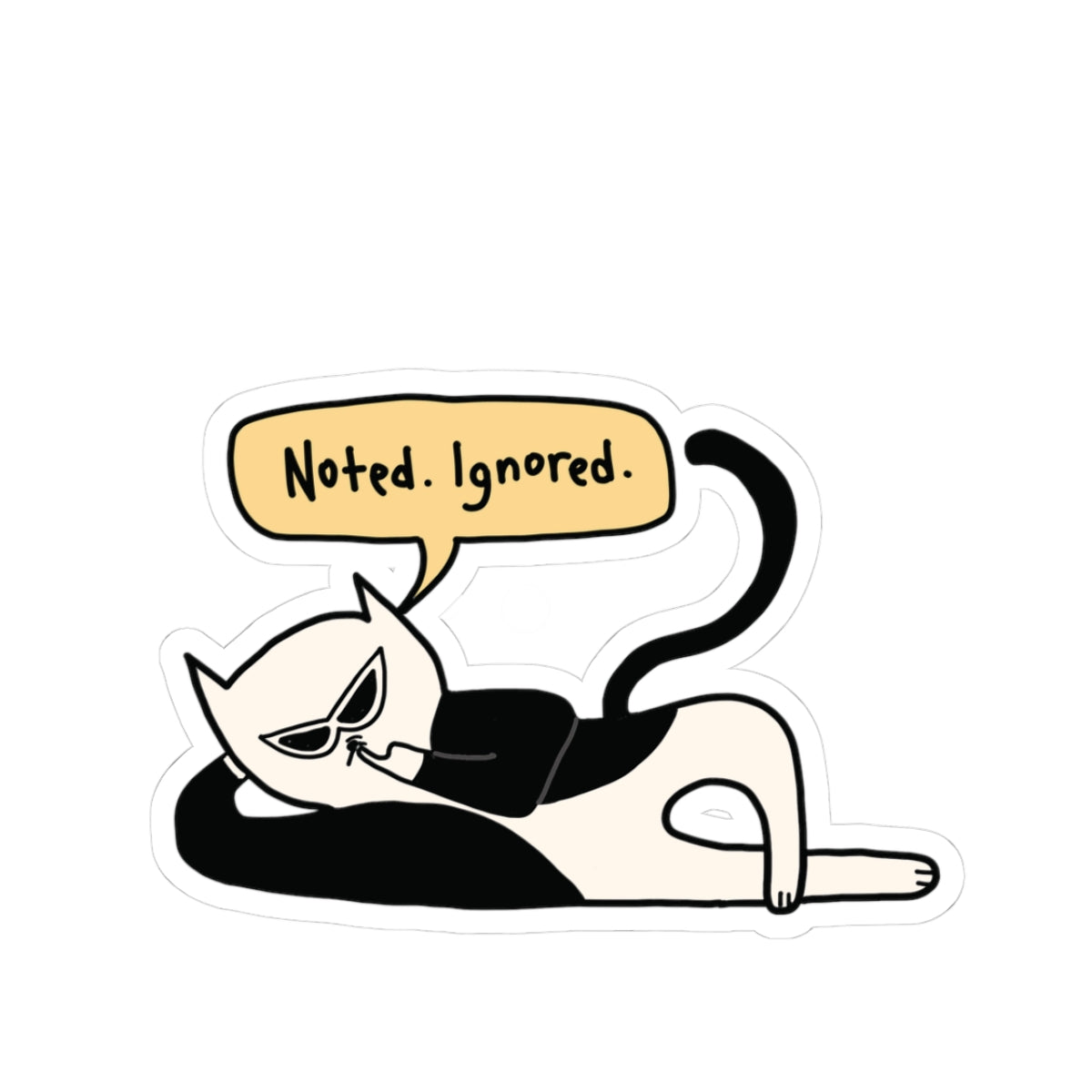 Noted Ignored Sticker