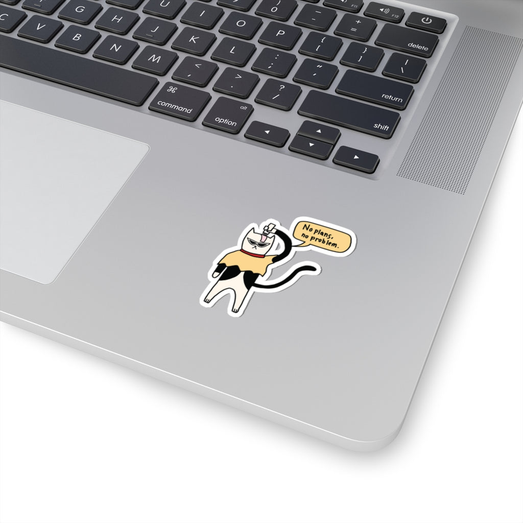 No Plans No Problem Sticker