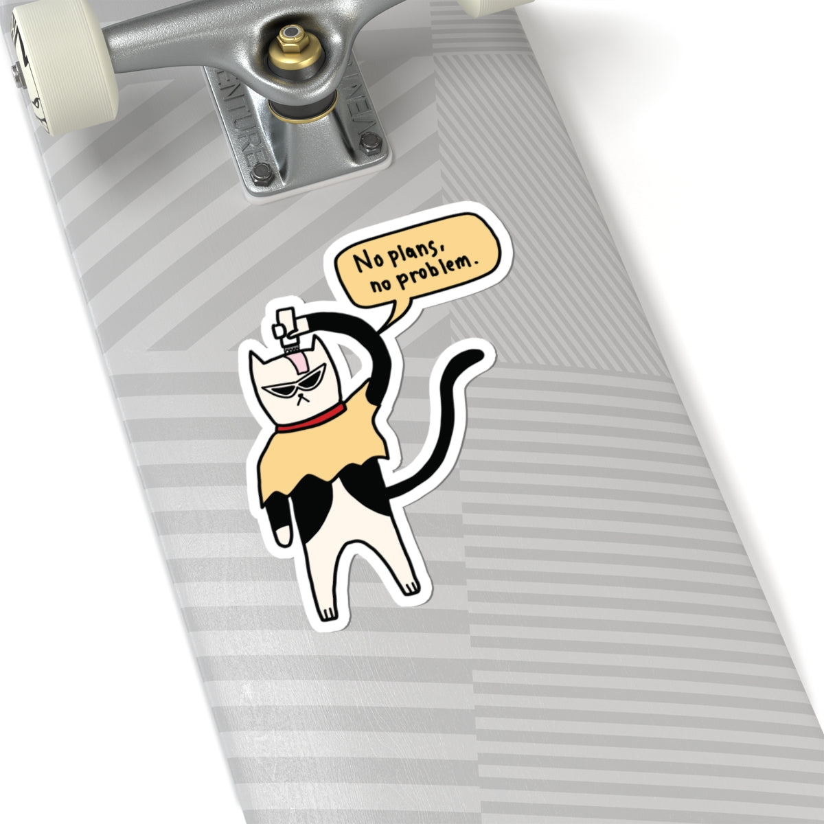 No Plans No Problem Sticker