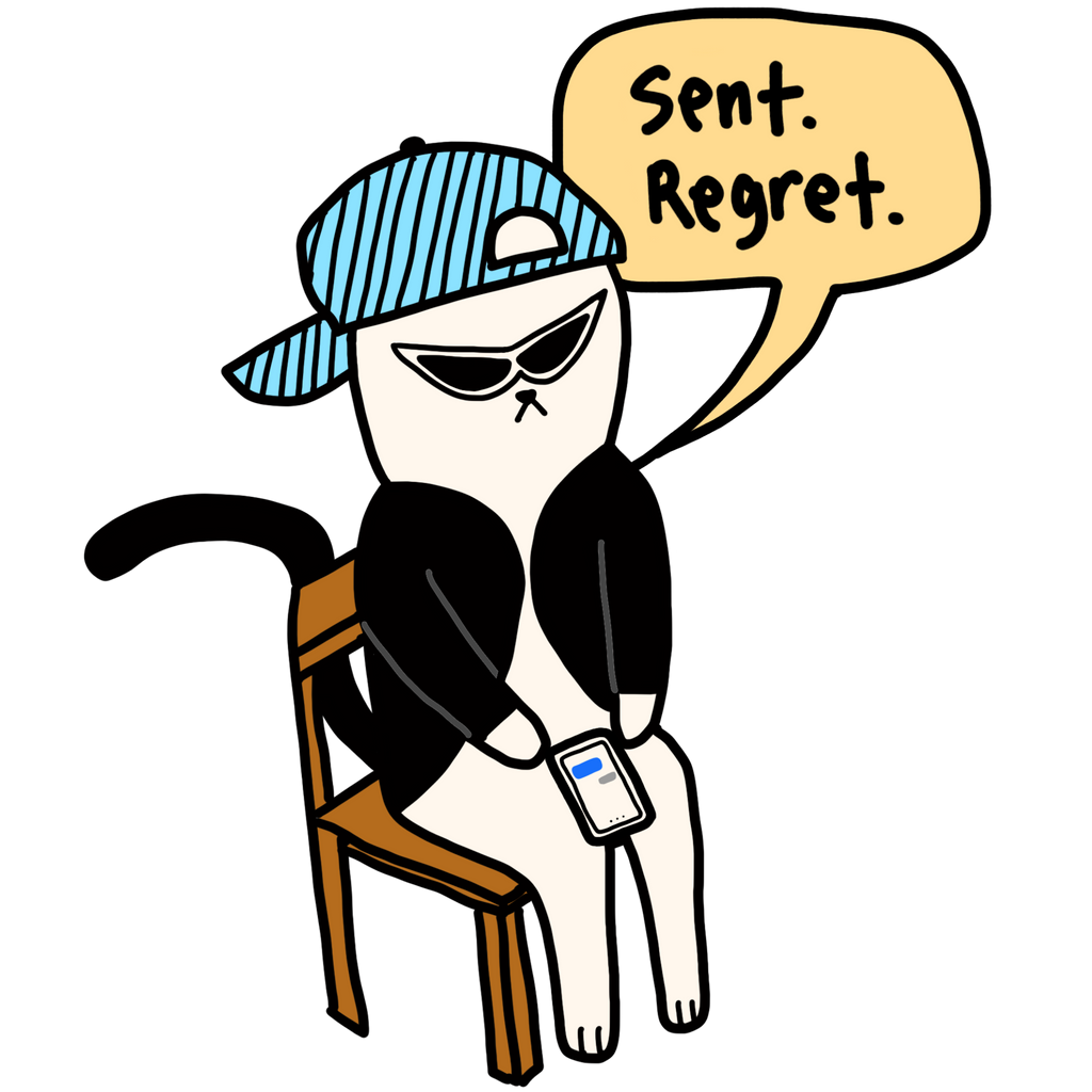 Sent Regret Sticker