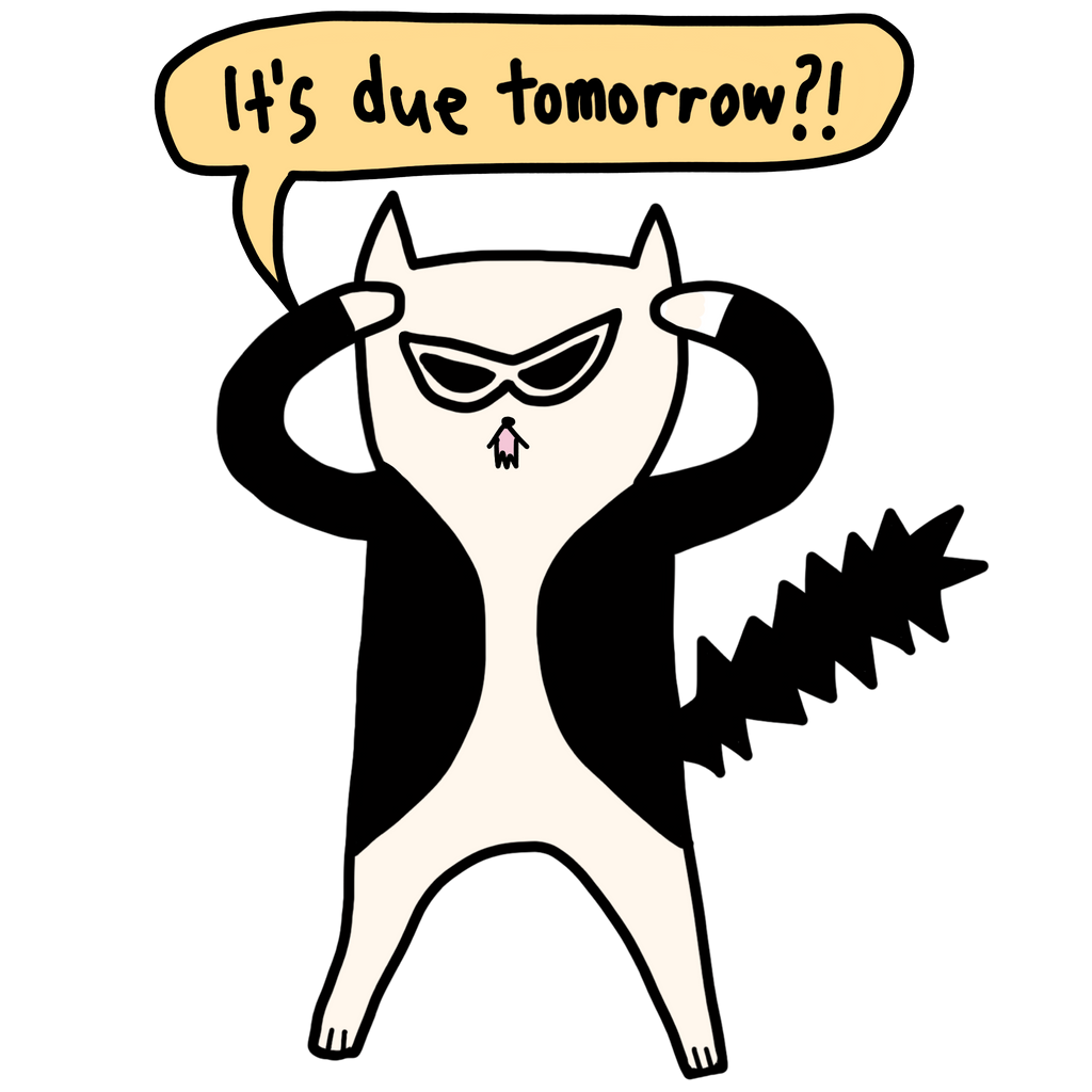 It's Due Tomorrow Sticker