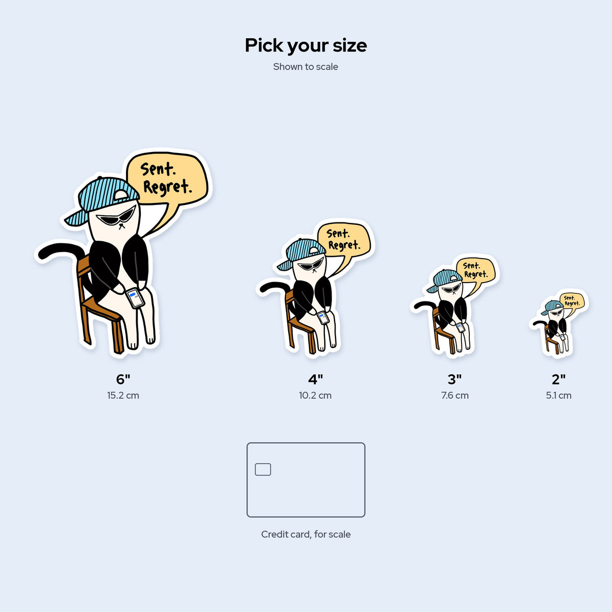 Sent Regret Sticker