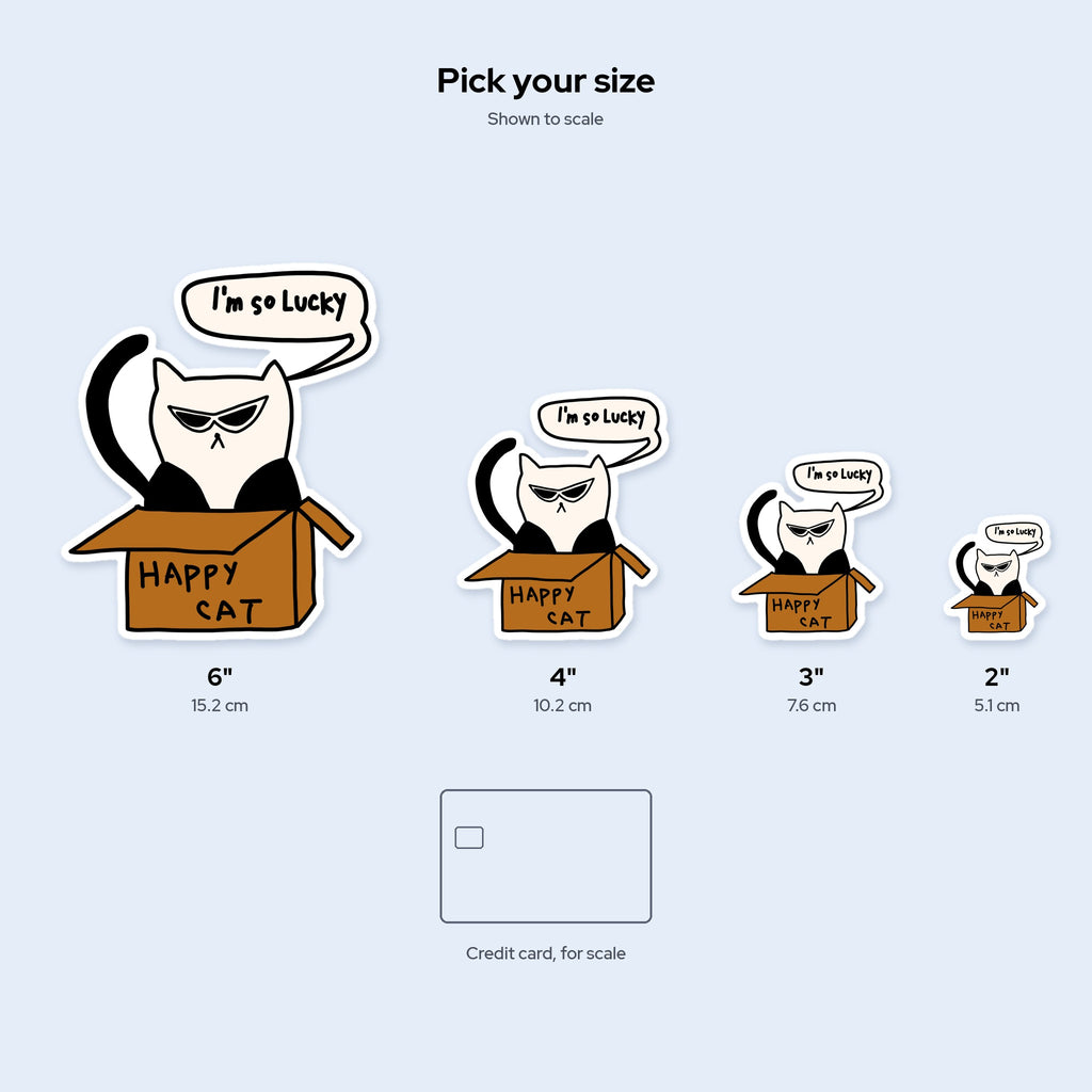 I'm So Lucky Sticker