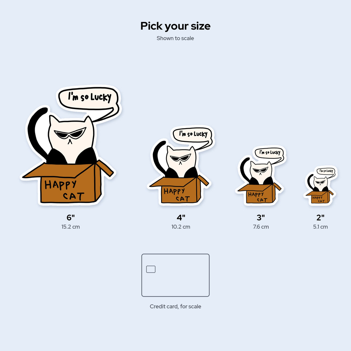 I'm So Lucky Sticker