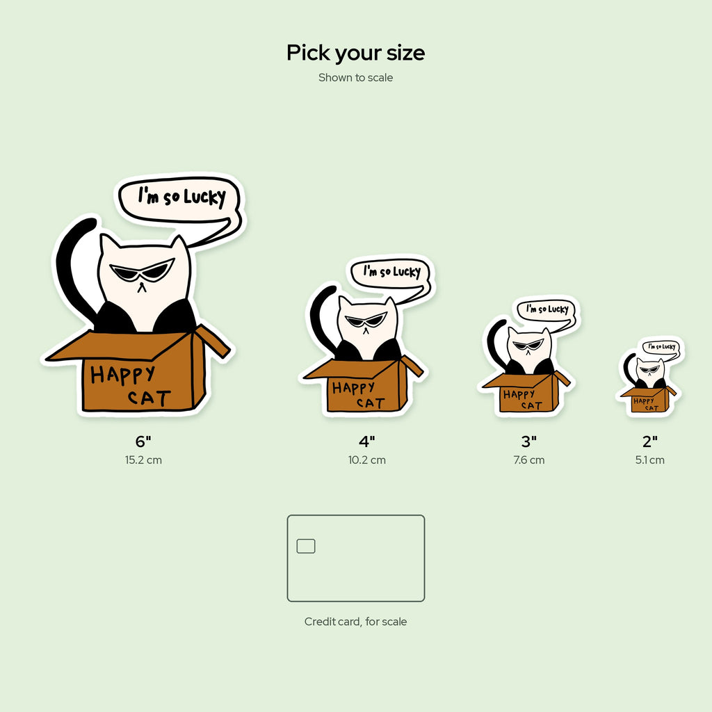 I'm So Lucky Sticker