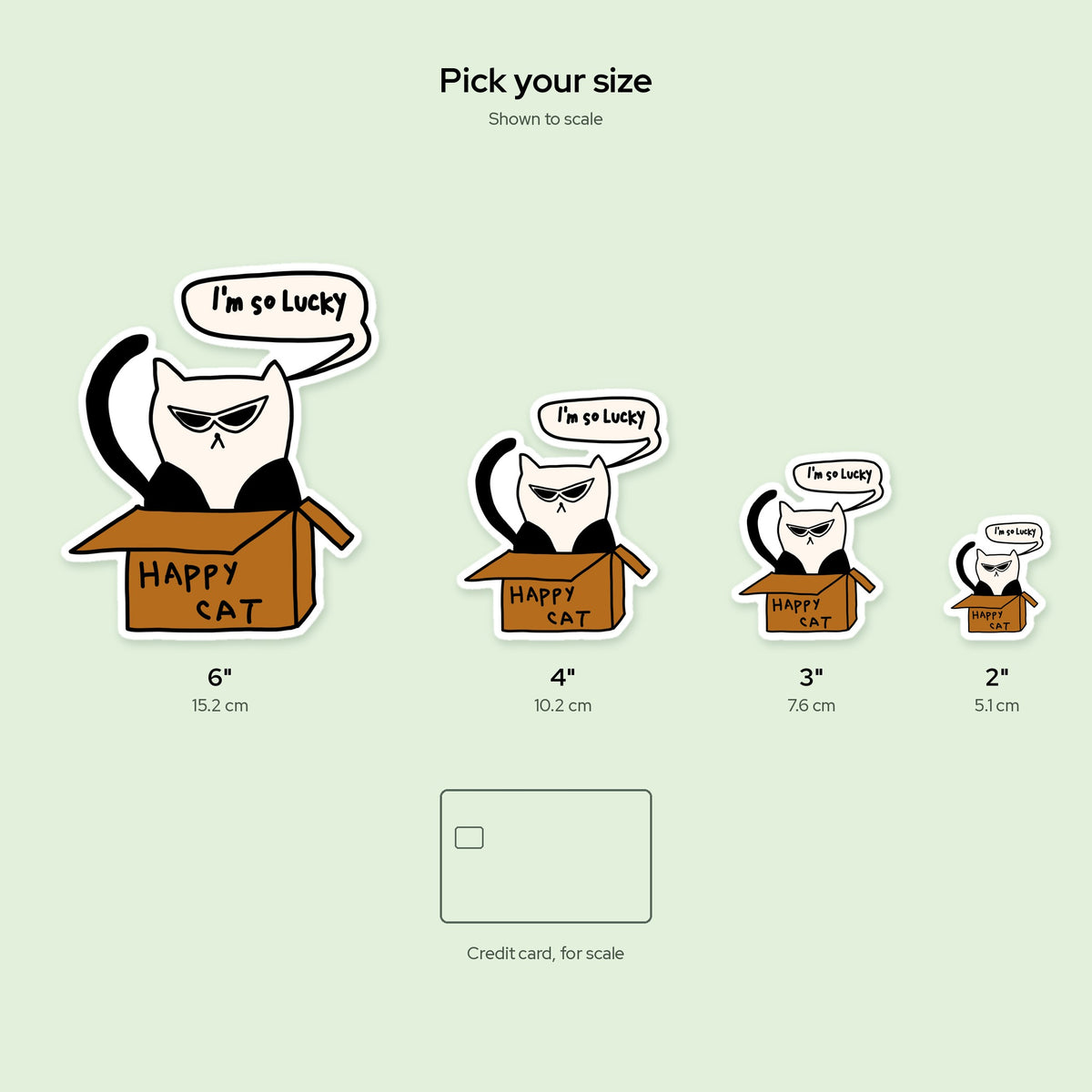 I'm So Lucky Sticker