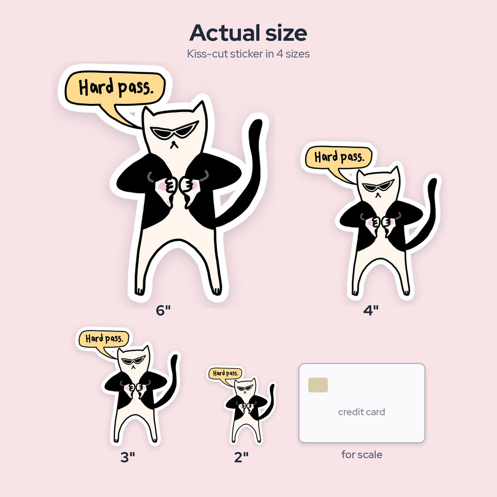 Hard Pass Sticker