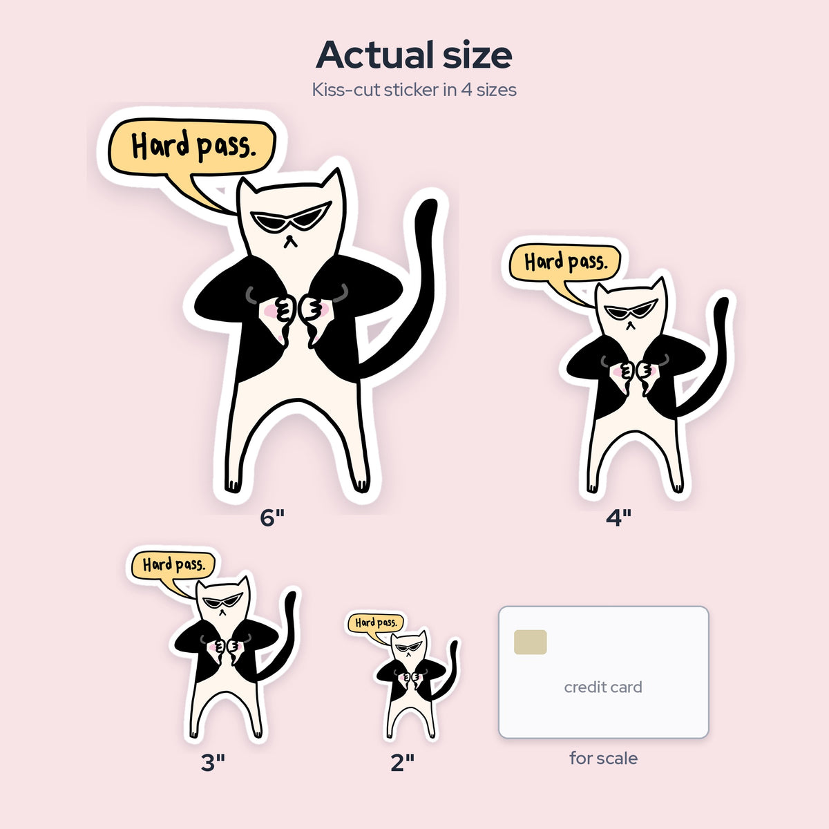 Hard Pass Sticker