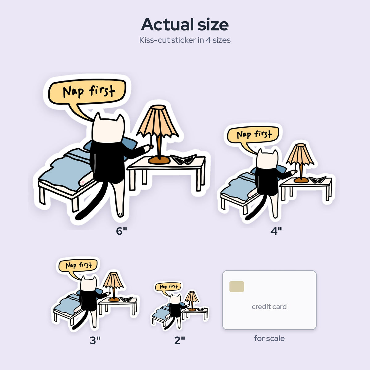 Nap First Sticker